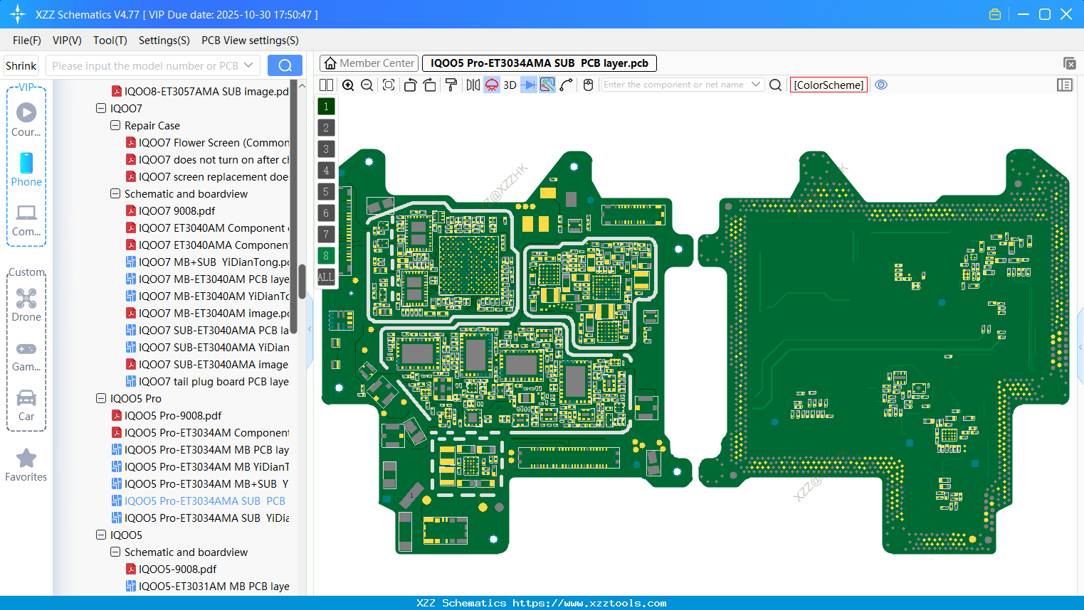 VIVO IQOO5 Pro-ET3034AMA SUB PCB Layer